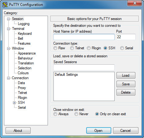 HOWTO: Start a named PuTTY session from a Windows Shortcut